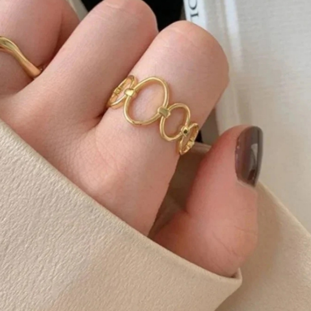 18 KT Gold Over Titanium Ring